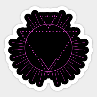 Pink Circle Sticker